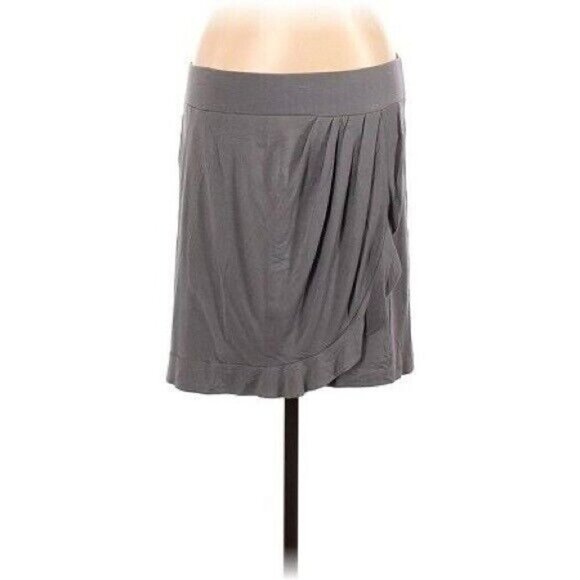 LOFT Dresses & Skirts - Loft Mini Skirt A-Line Gray Ruffle